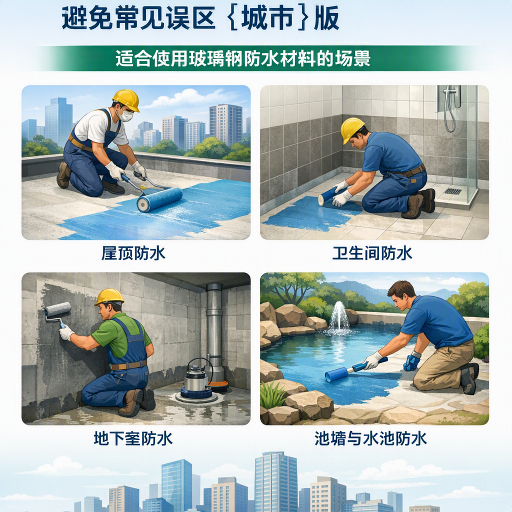 玻璃钢防水材料施工注意事项，避免常见误区 聊城 版